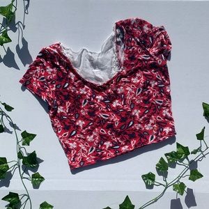 Crop Top with Lace Back